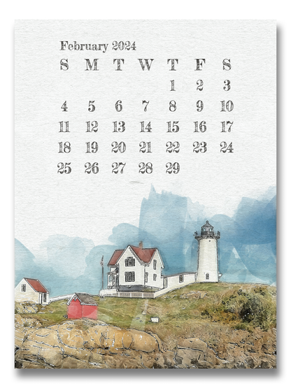 2024 & 2025 Maine Calendar/Post Cards