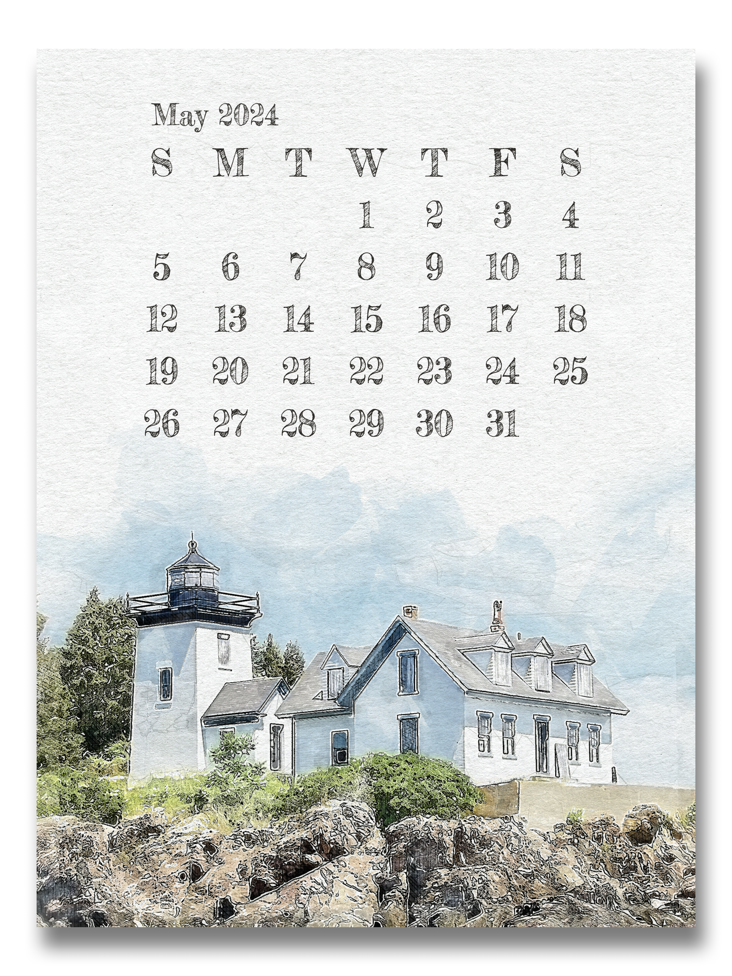 2024 & 2025 Maine Calendar/Post Cards