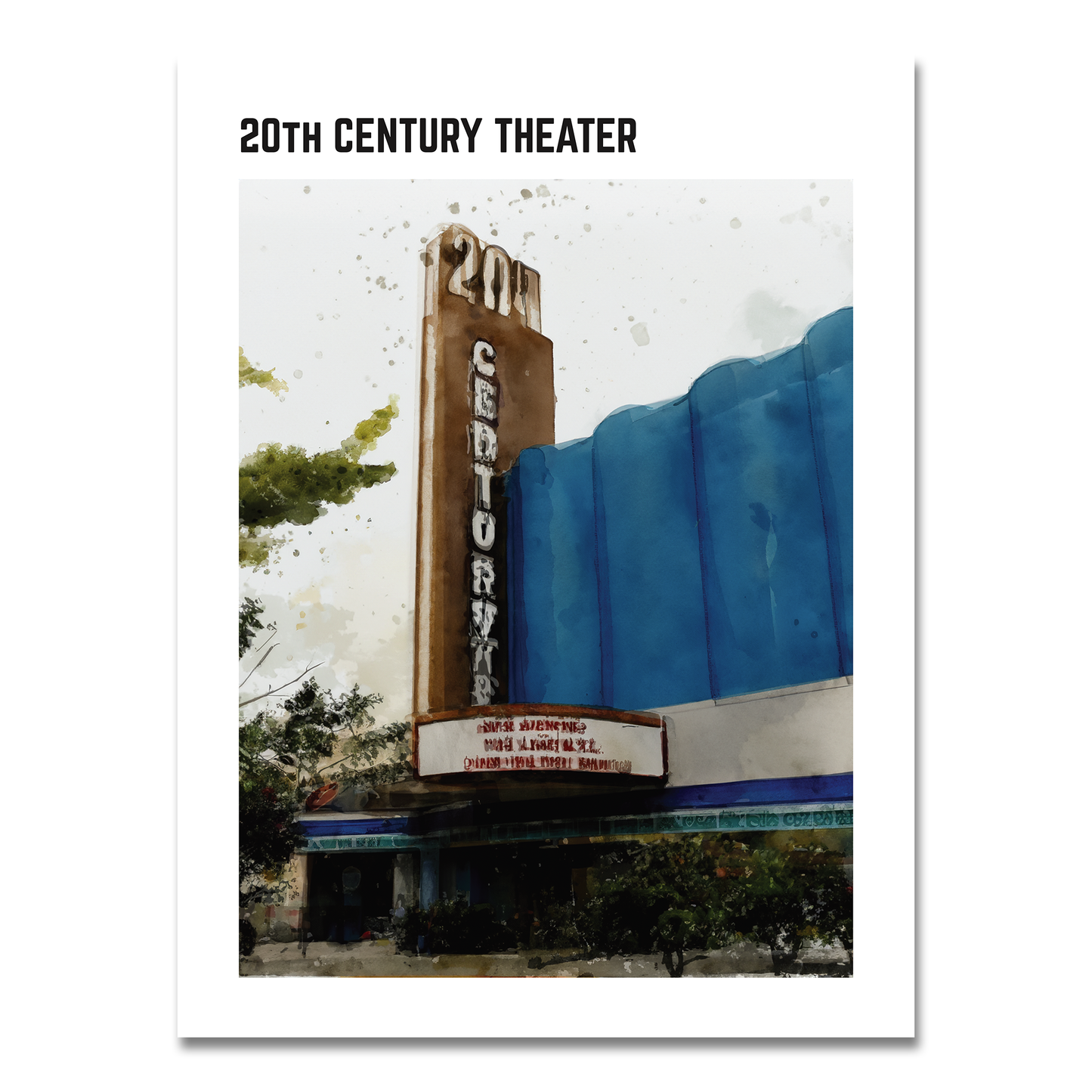 20th Century Theater Fine Art Print