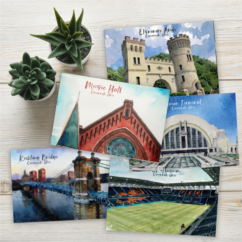 Cincinnati Postcard Variety Pack (10 Pack)