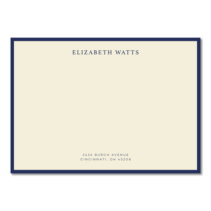 5x7 Classic Border Personalized Notecards