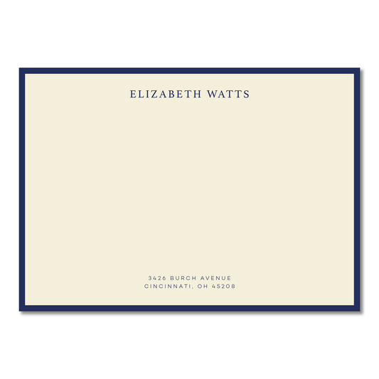 5x7 Classic Border Personalized Notecards