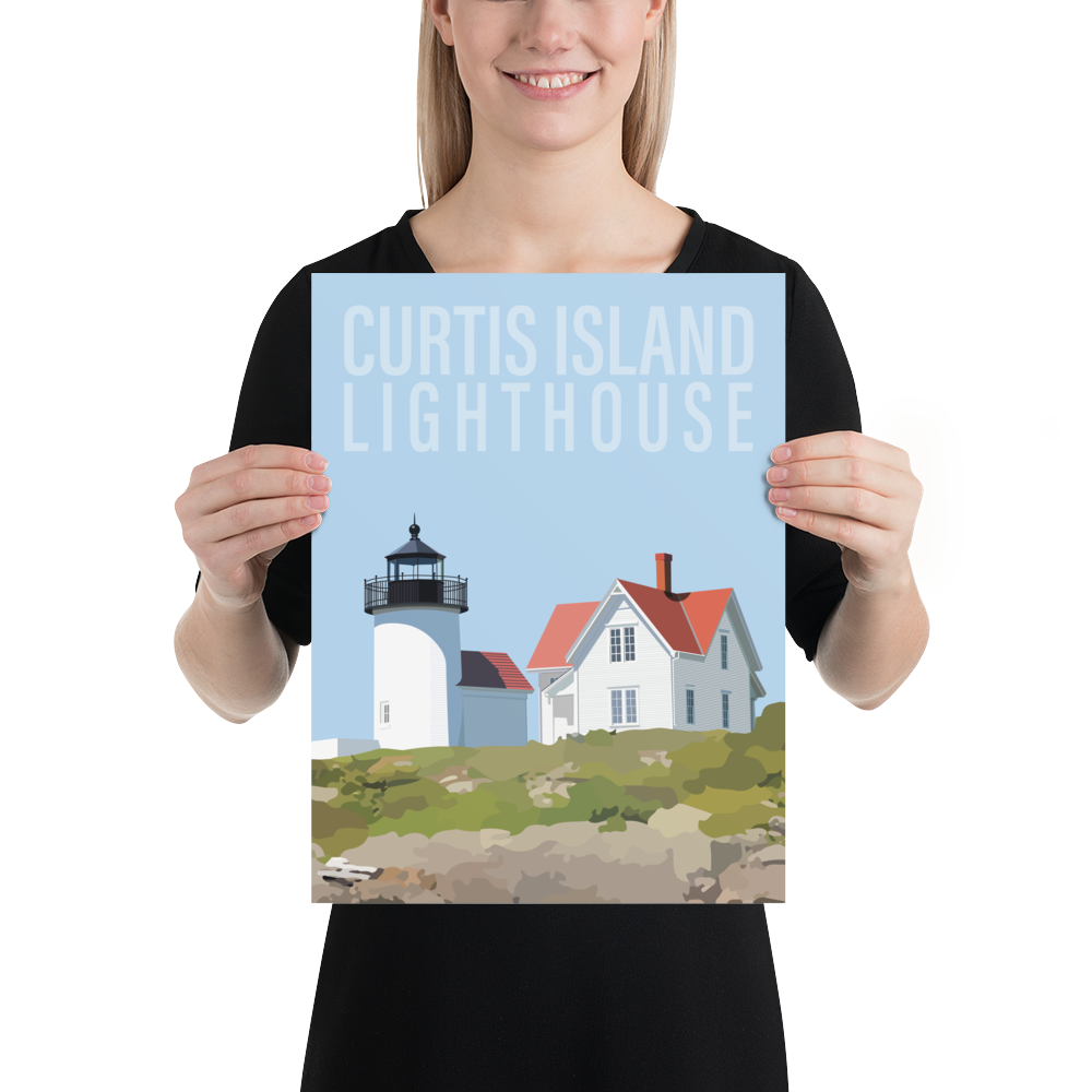 Curtis Island Lighthouse Fine Art Print