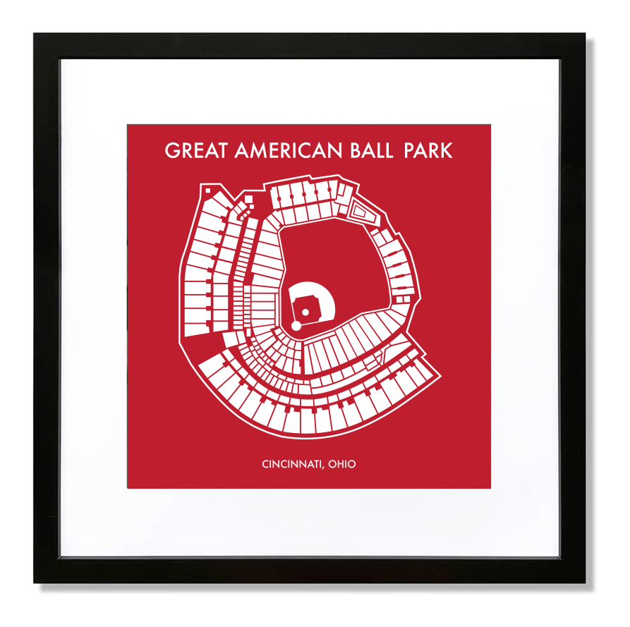 Great American Ball Park Seating Chart Print