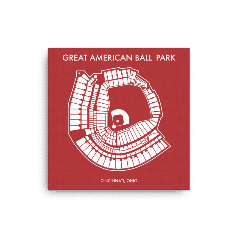 Great American Ball Park Seating Chart Print