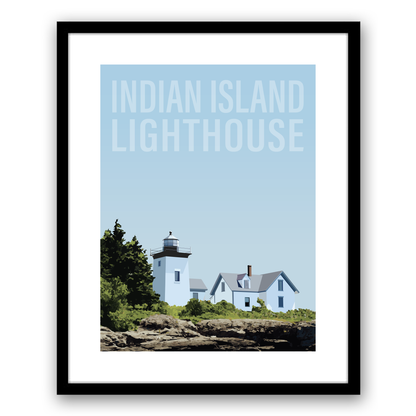 Indian Island Lighthouse Fine Art Print