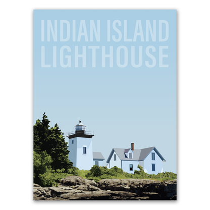 Indian Island Lighthouse Fine Art Print