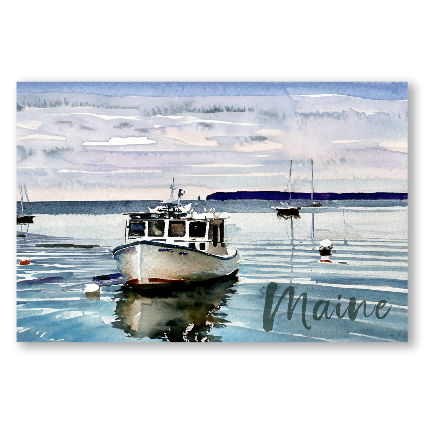 Maine Lobster Boat Postcards (5 Pack)