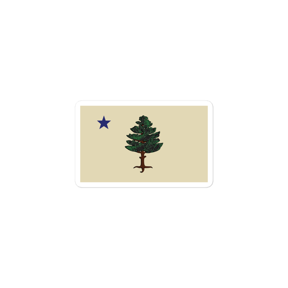 Maine 1901 Flag Sticker