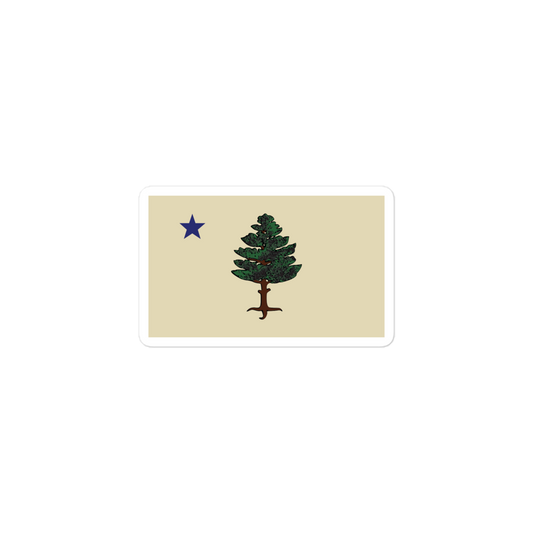 Maine 1901 Flag Sticker