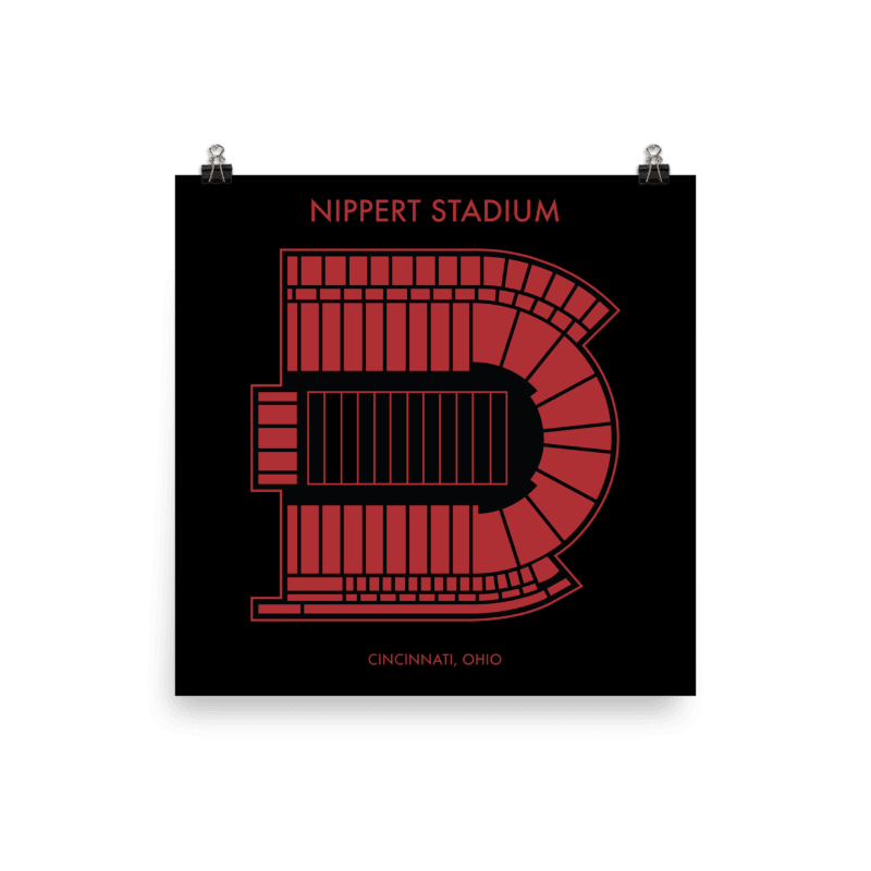 Nippert Stadium Seating Chart Print