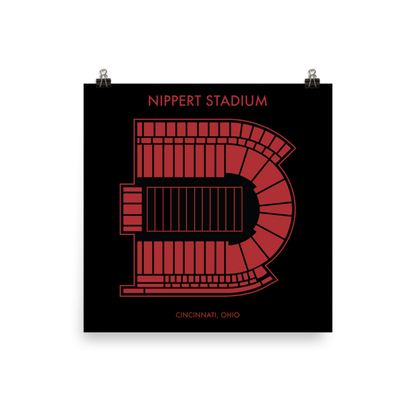 Nippert Stadium Seating Chart Print