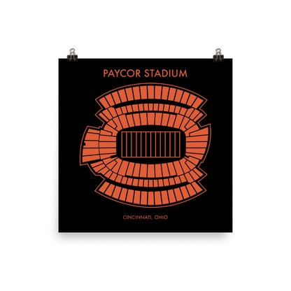 Paycor Stadium Seating Chart Print