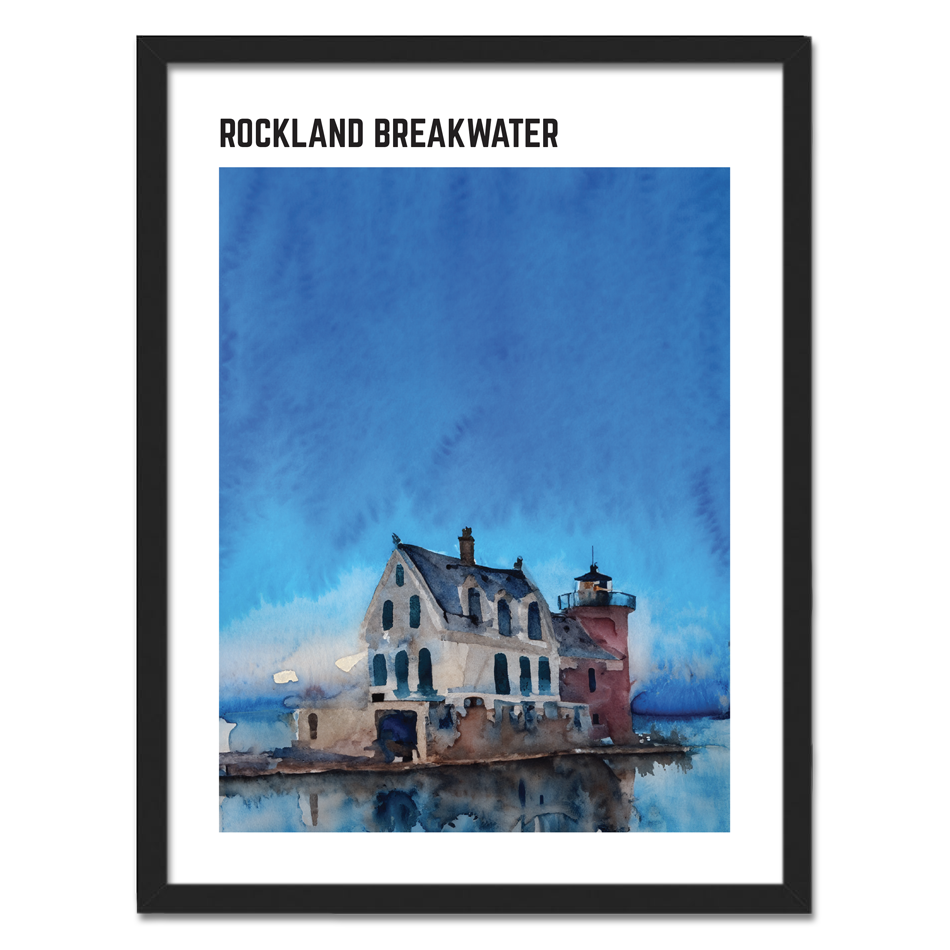 Rockland Breakwater Fine Art Print