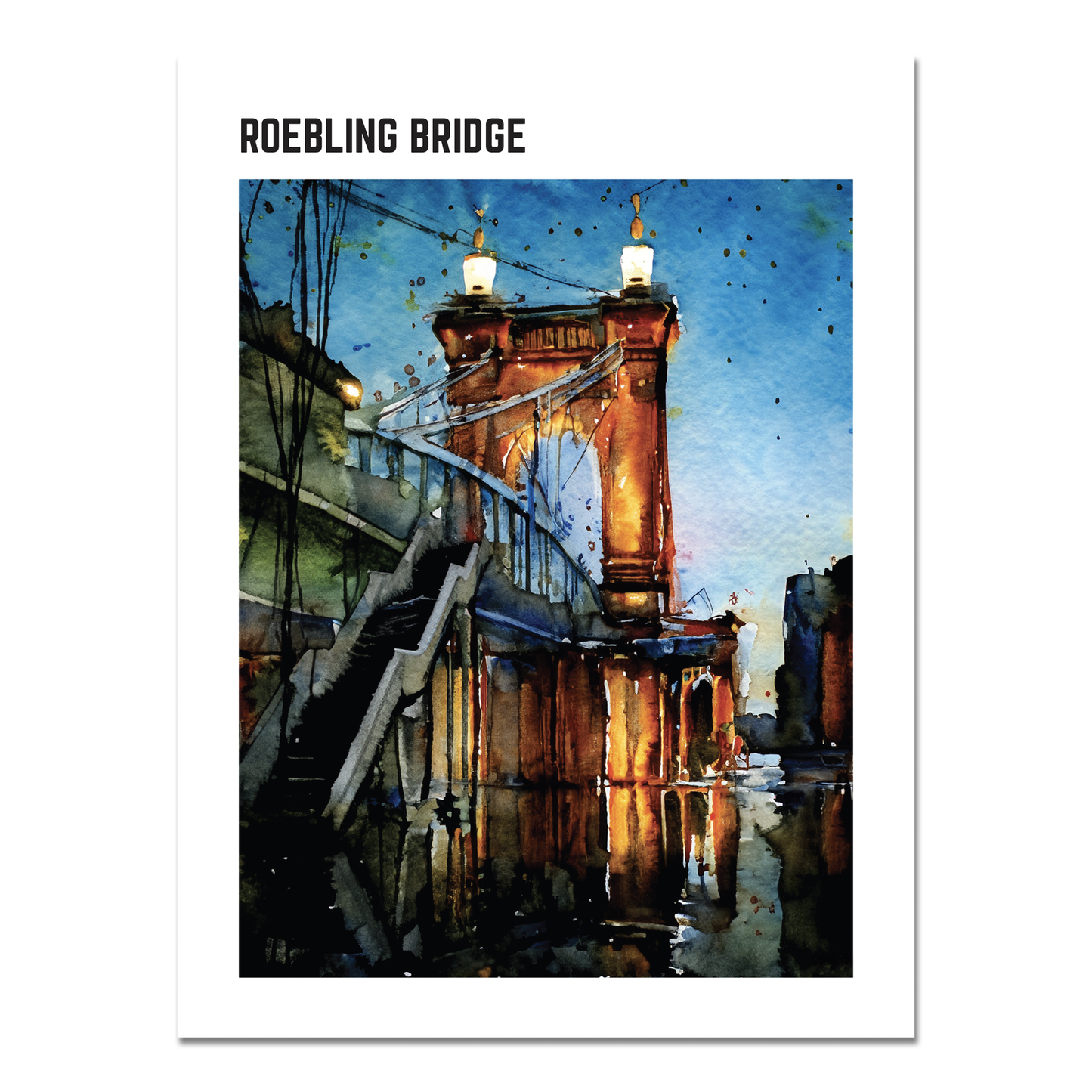 Roebling Bridge Fine Art Print