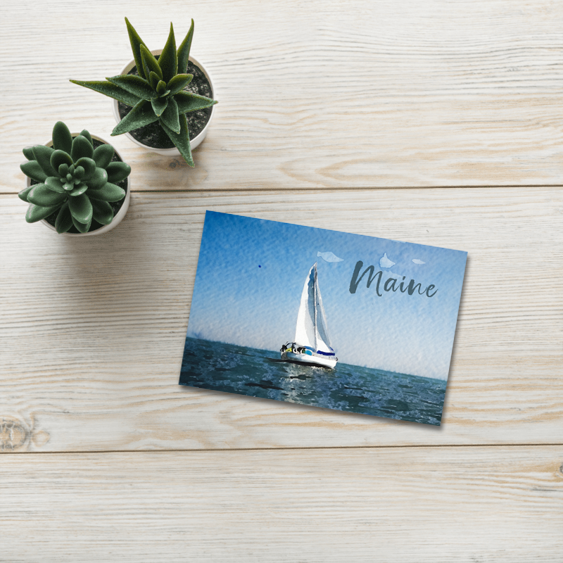 Maine Sail Boat Postcards (5 Pack)