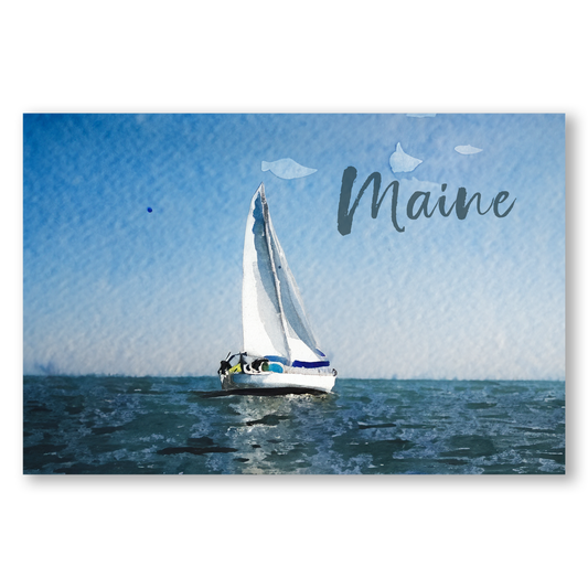 Maine Sail Boat Postcards (5 Pack)