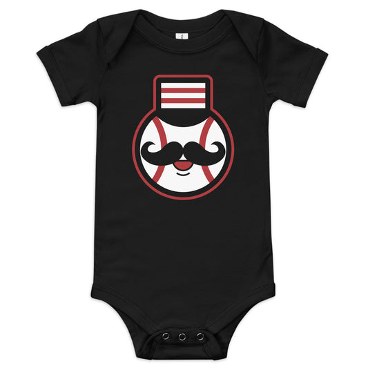 Cincinnati Mustache Baby Onesie