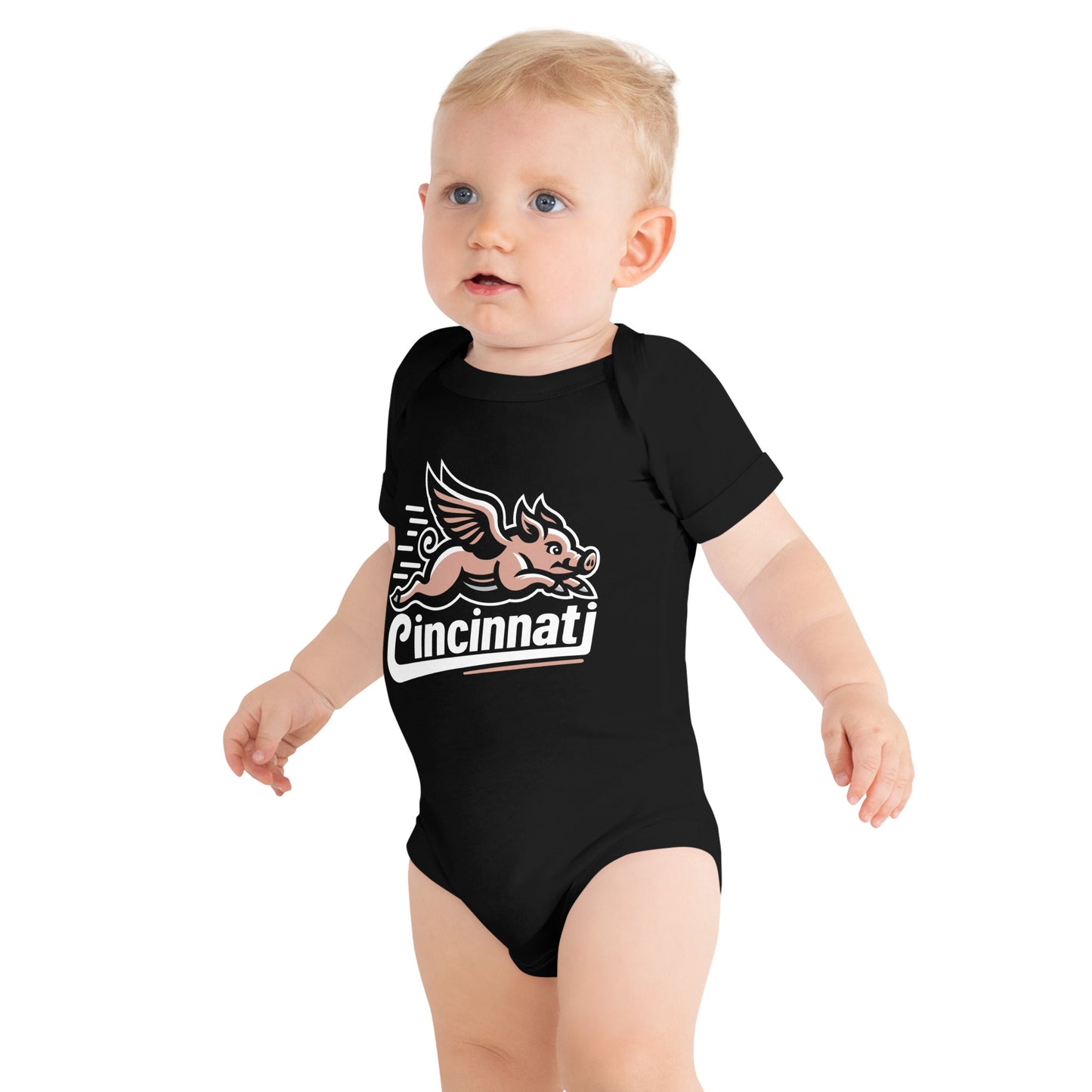 Winged Pig Baby Onesie