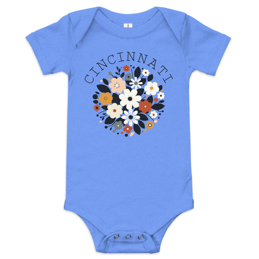 Cincinnati Flowers Baby Onesie