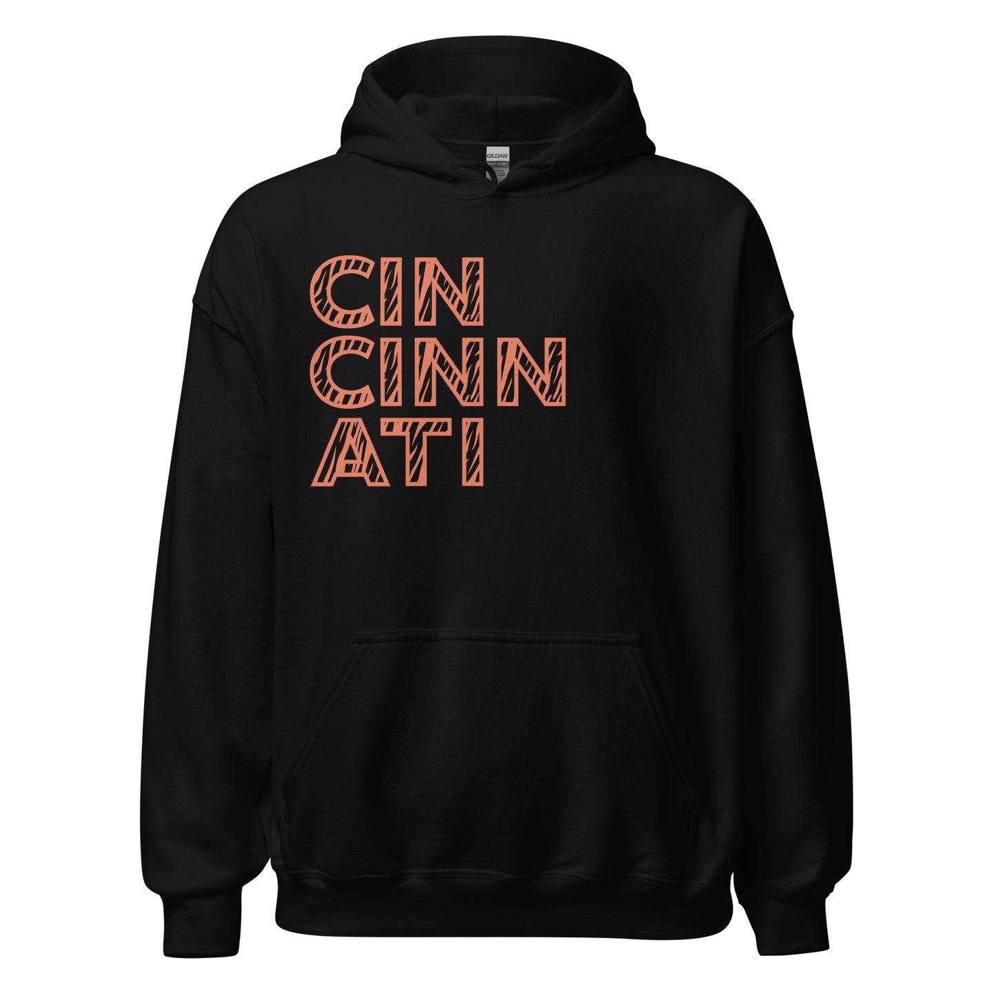 Cincinnati Stripes - Big Cin Version Unisex Hoodie