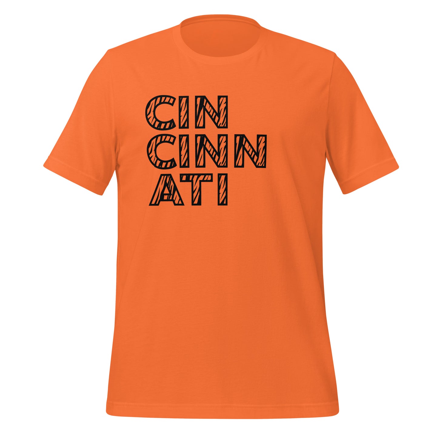 Cincinnati Stripes - Big Cin Version Unisex T-Shirt