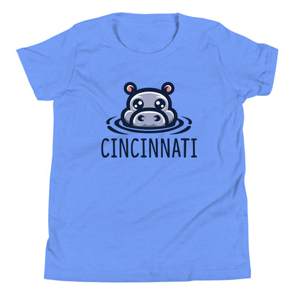 Cincinnati Hippo Youth Short Sleeve T-Shirt