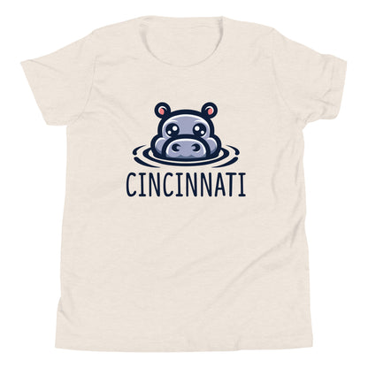 Cincinnati Hippo Youth Short Sleeve T-Shirt