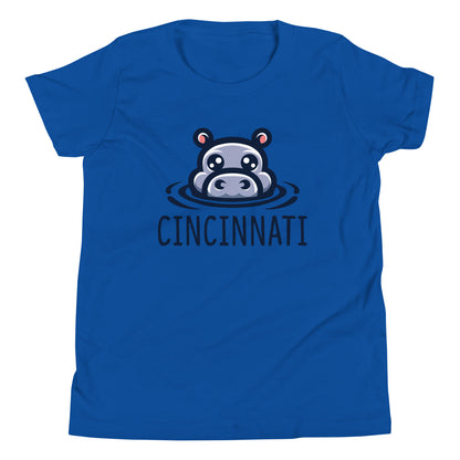 Cincinnati Hippo Youth Short Sleeve T-Shirt